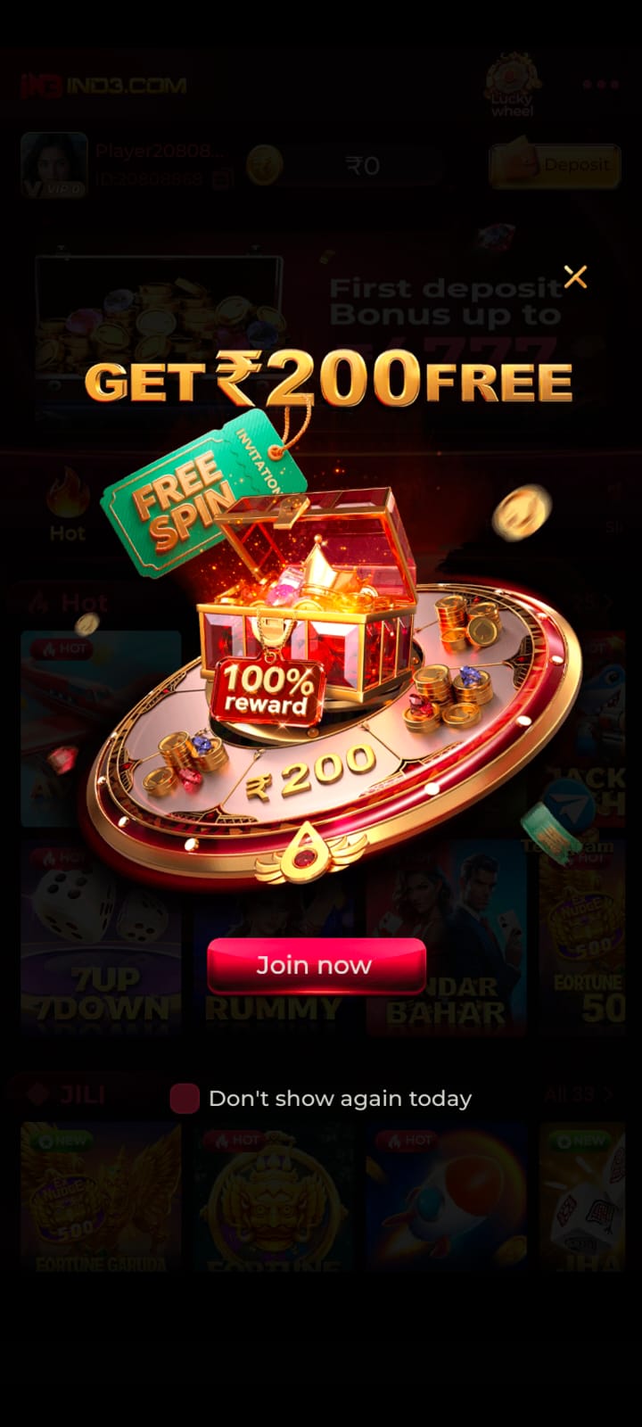 IND3 Game online gaming platform
